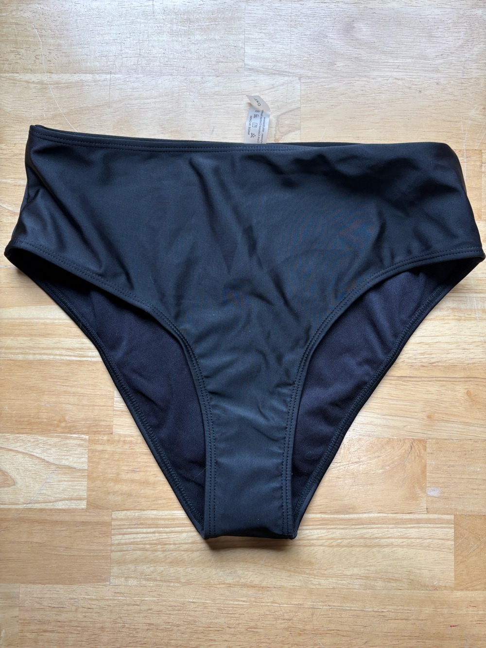 Black Women's Swim Bottoms - Classic High Cut